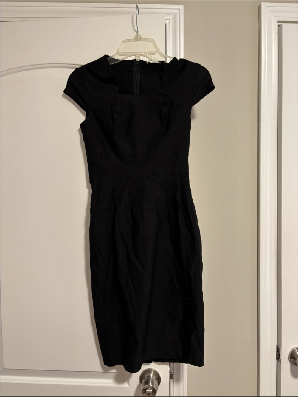 GRACE KARIN, Classic Black Cap-Sleeve Sheath Dress, Size XS